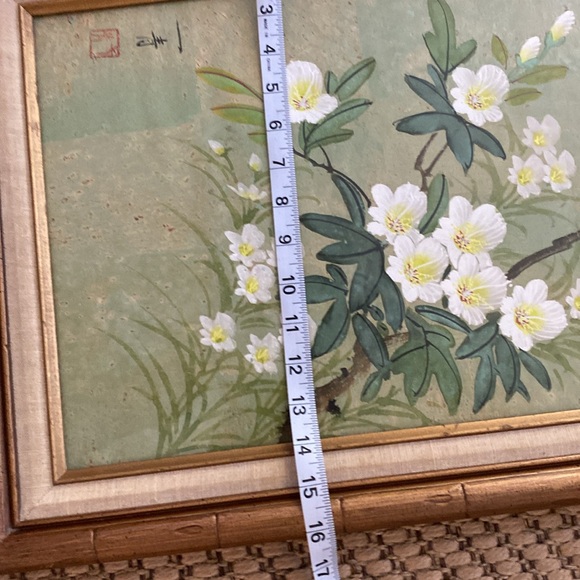 Vintage Chinese Floral & Bird on branch - Picture 4 of 5